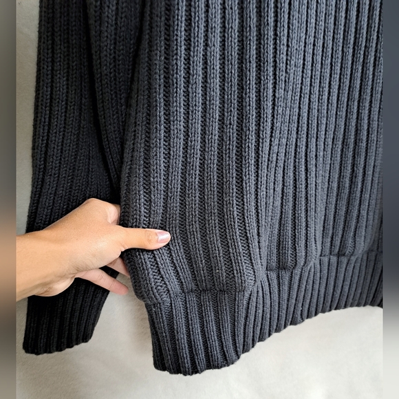 Men's Ruff Hewn Gray Thick Zip-Up Sweater - Picture 11 of 11